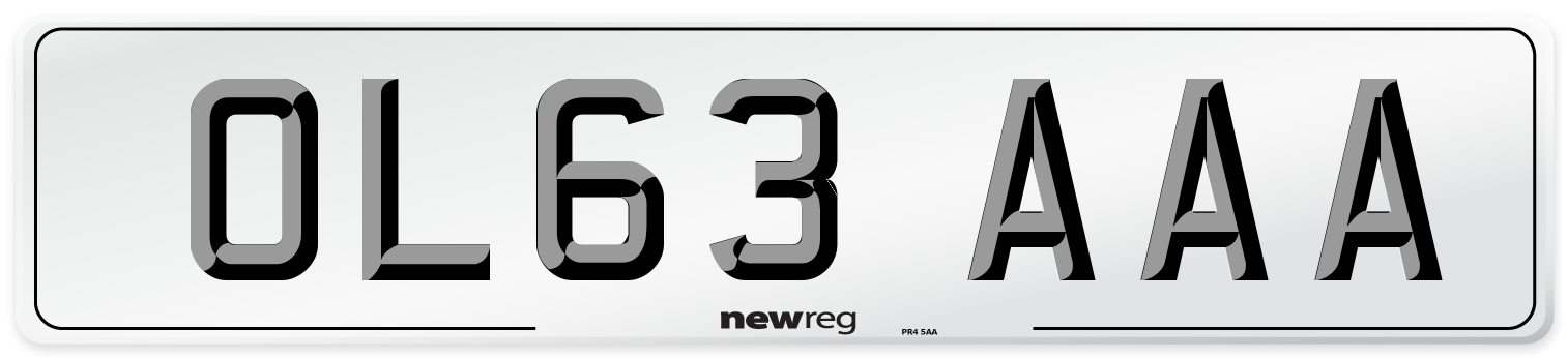 OL63 AAA Number Plate from New Reg